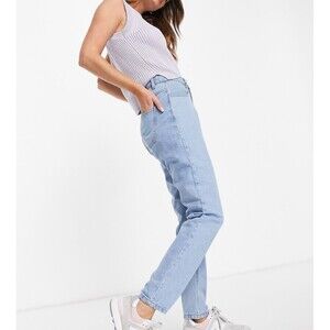 Size XL Daisy Mom Jeans Bleach Denim